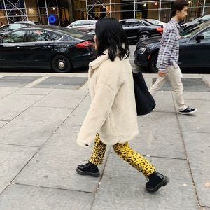 R13 Leopard Print Jeans